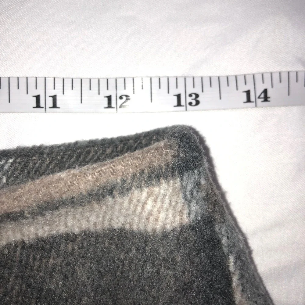 Forever 21 Plaid Wool Blend Skort Grey Brown Button Front Mini Skirt Shorts S - Picture 5 of 10